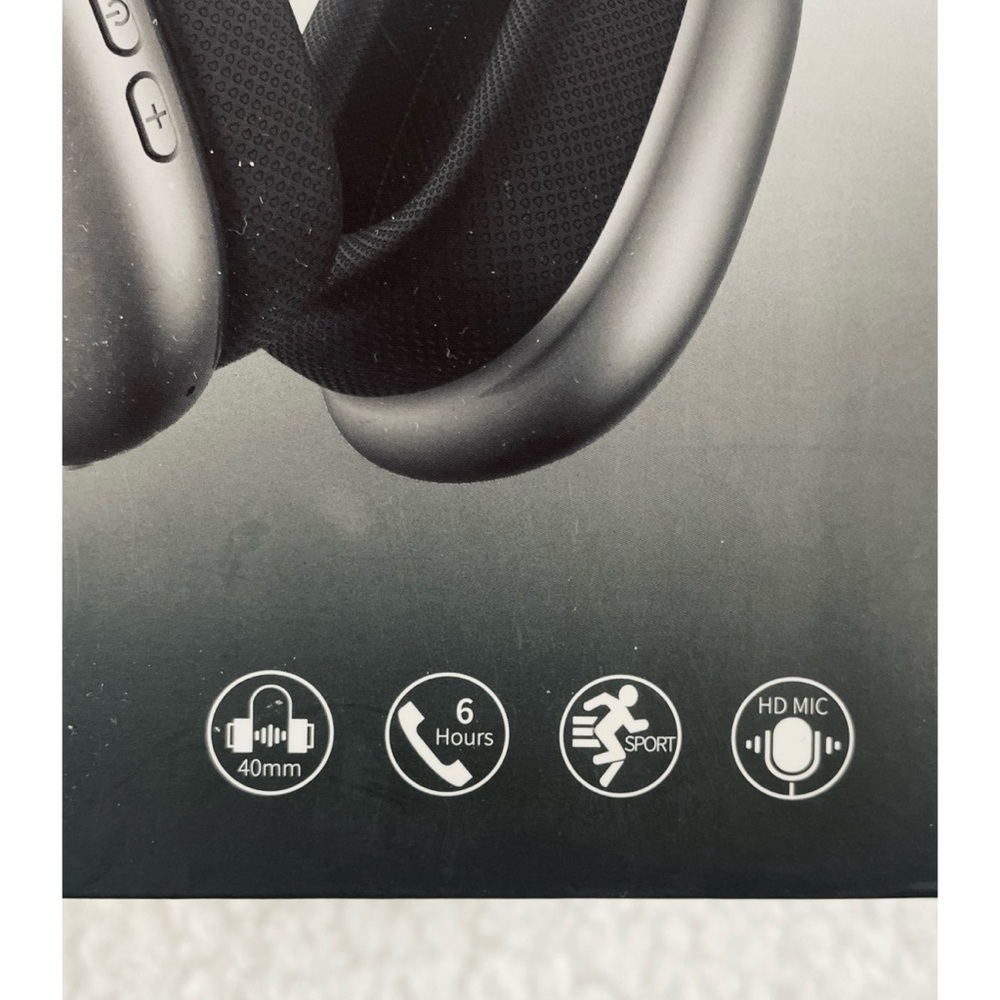 (NIB) Silver Wireless Over-The-Ear Headphones - Picture 2 of 9
